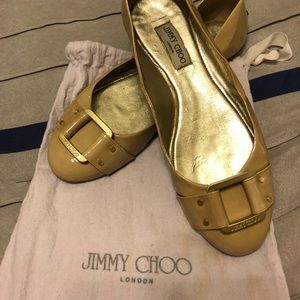 Jimmy Choo classic buckle flats